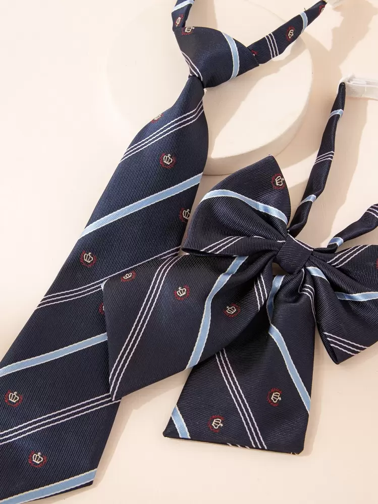 Cravatta 3 pieghe lana tinta unita - Blu scuro - Sartoria Italiana