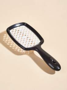 美发按摩头发干燥速干梳蜂窝网状梳 1 件黑色不打结按摩梳直发造型空心梳、发刷/发梳、刷子、发刷、边缘刷、刷头发、发梳、梳头发、顺发刷、球刷、迷你发刷、发刷套装、木梳 - 黑色 - 查看 3