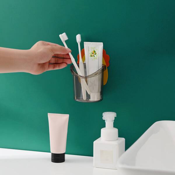 

1pc Cartoon Design Toothbrush Holder, Multicolor
