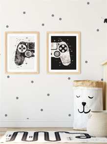 2入組遊戲手柄圖案無框畫 - 彩色 - 查看 4