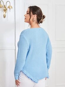 Jersey ribete con fruncido tejido de canalé