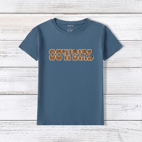 

Letter Graphic Short Sleeve Tee, Navy blue