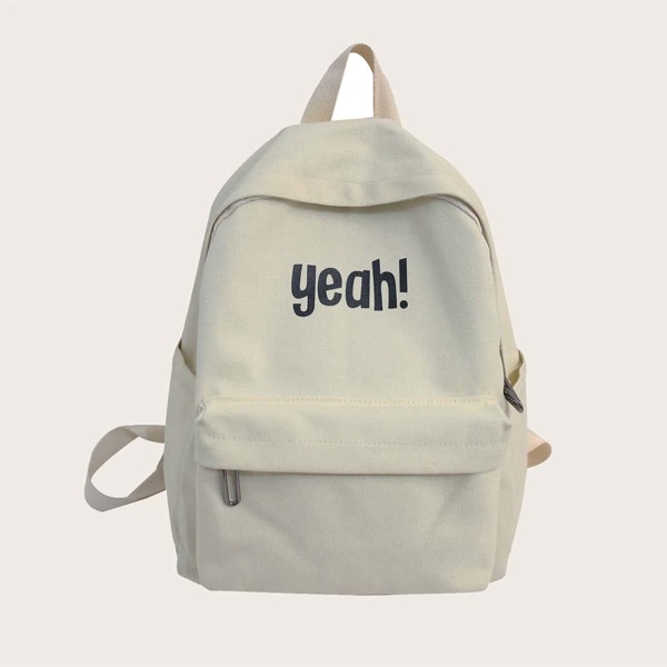 

Kids Letter Graphic Backpack, White