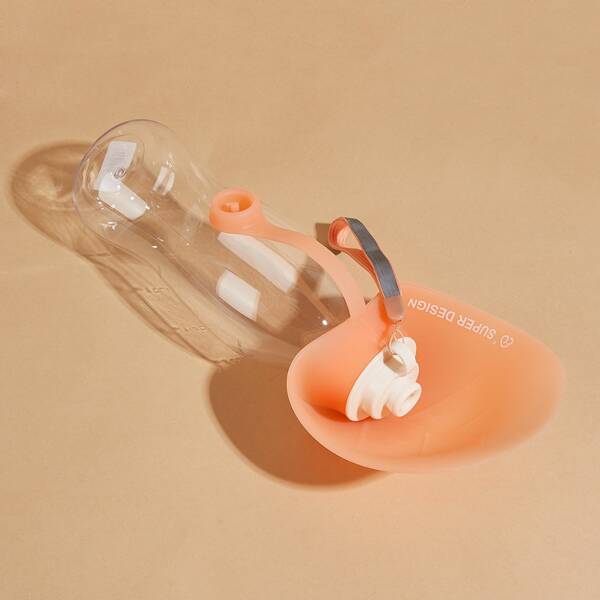

1pc Pet Travel Water Bottle, Coral orange