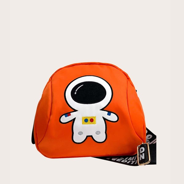 

Kids Pilot Pattern Crossbody Bag, Orange