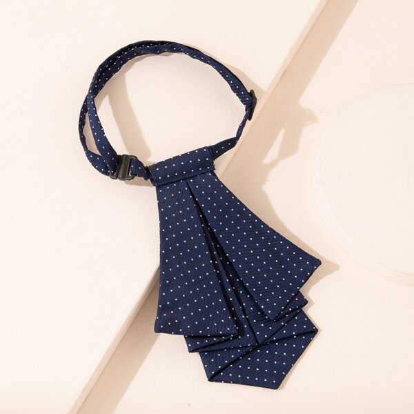 

Simple Bow Knot Fake Tie, Navy blue