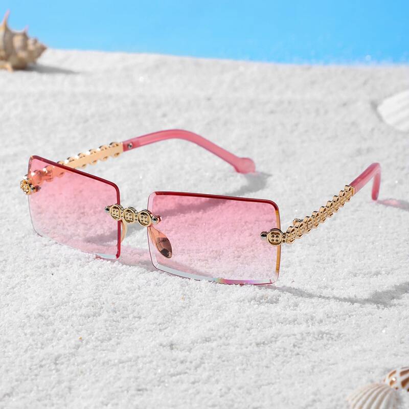 

Rimless Tinted Lens Sunglasses