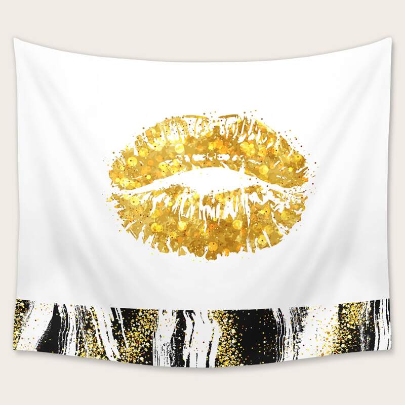 

Lip Print Tapestry, Multicolor