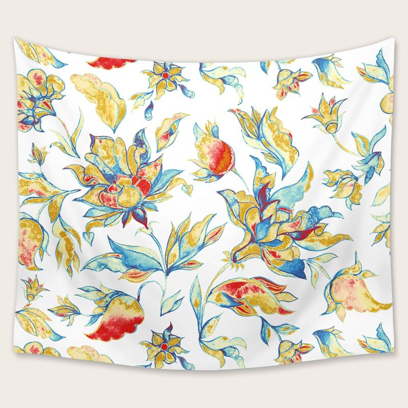 

Flower Print Tapestry, Multicolor