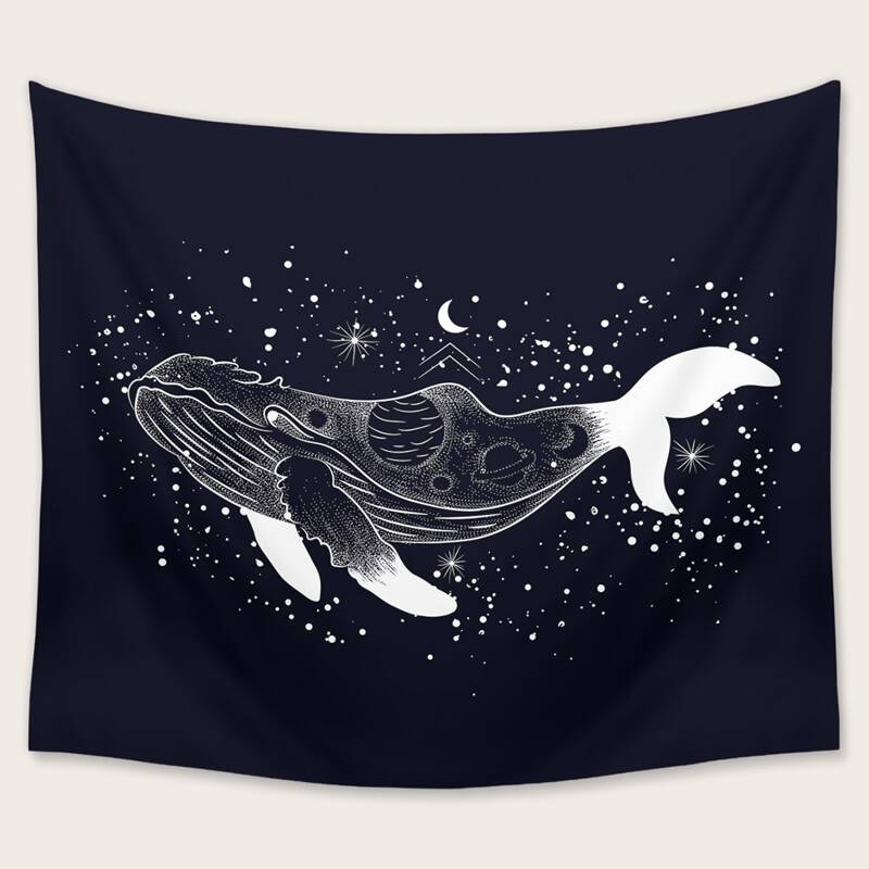 

Whale Print Tapestry, Multicolor