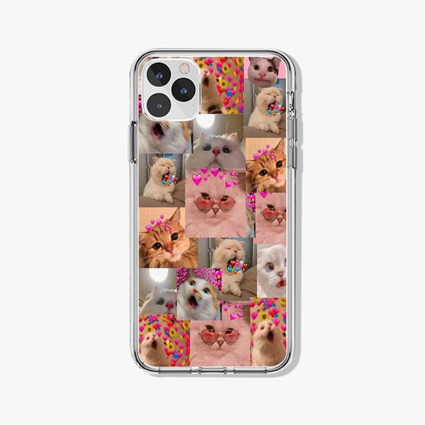

Cat Pattern Phone Case, Multicolor