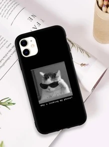 Cat Pattern Phone Case - Multicolor - View 2