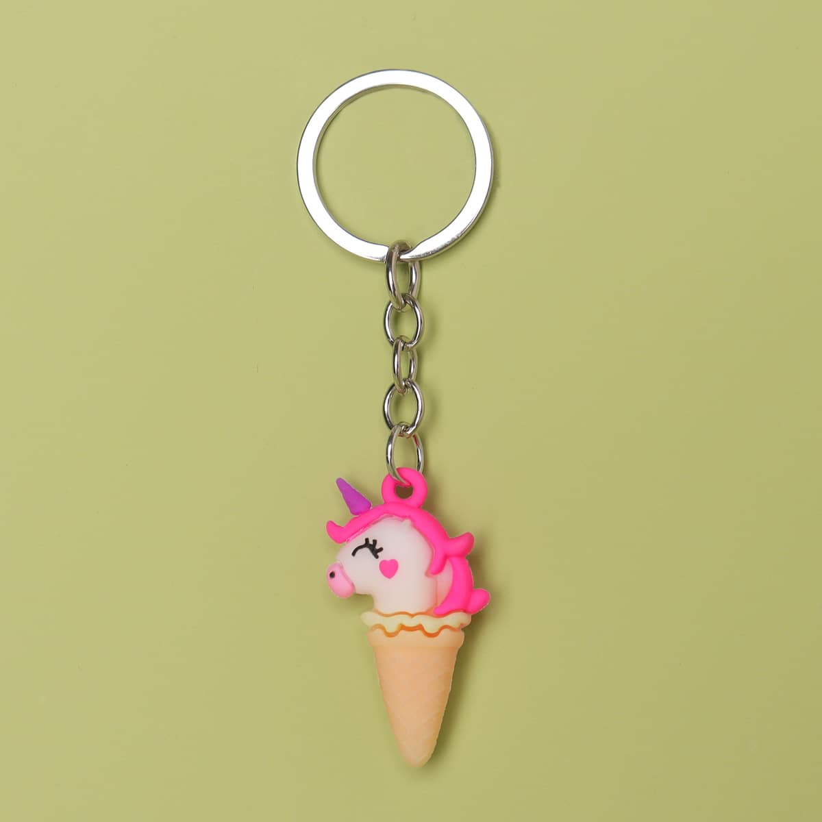 

Unicorn Charm Keychain, Multicolor