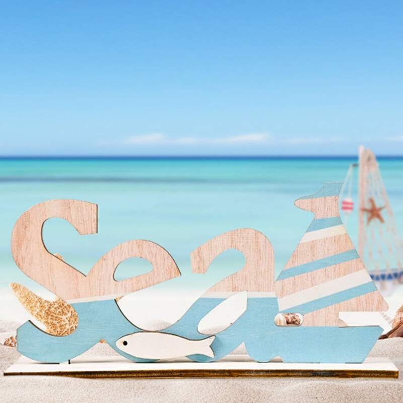 

1pc Letter Design Art Decoration, Blue