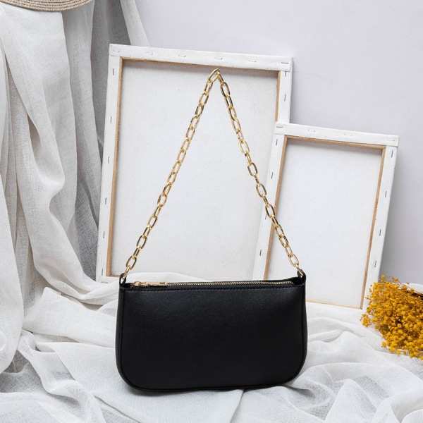 

Minimalist Chain Shoulder Bag, Black