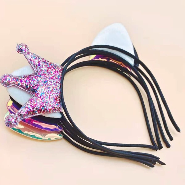 

5pcs Girls Cat Ear Decor Headband, Multicolor