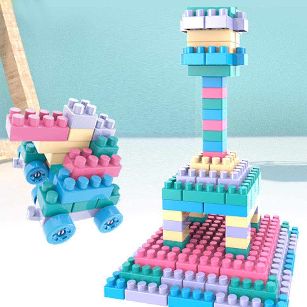 

1set Multifunctional Building Blocks, Multicolor