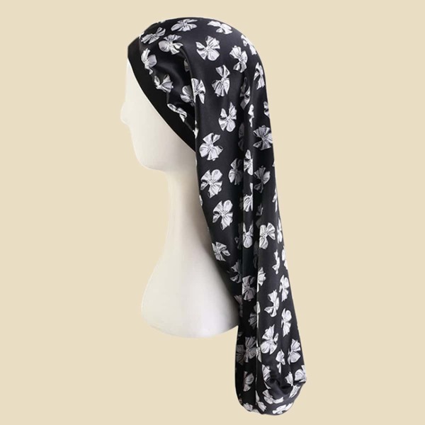 

Bow Print Extended Hair Bonnet, Multicolor
