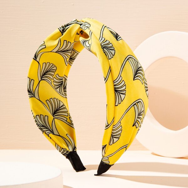 

Graphic Wide Headband, Yellow