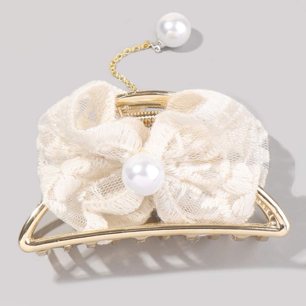 

Bow Knot Decor Hair Claw, Gold