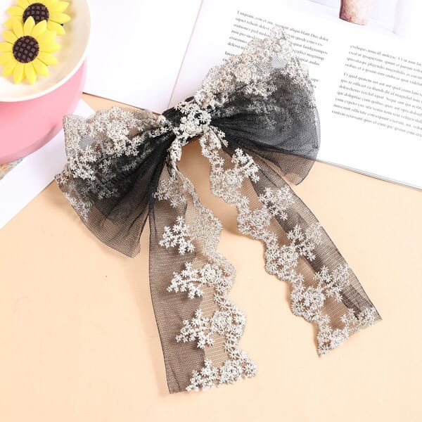 

Girls Bow Hair Clip, Black