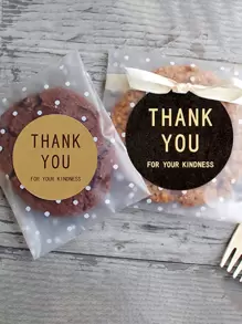 100入組打包袋和100入組貼紙 - 彩色 - 查看 1