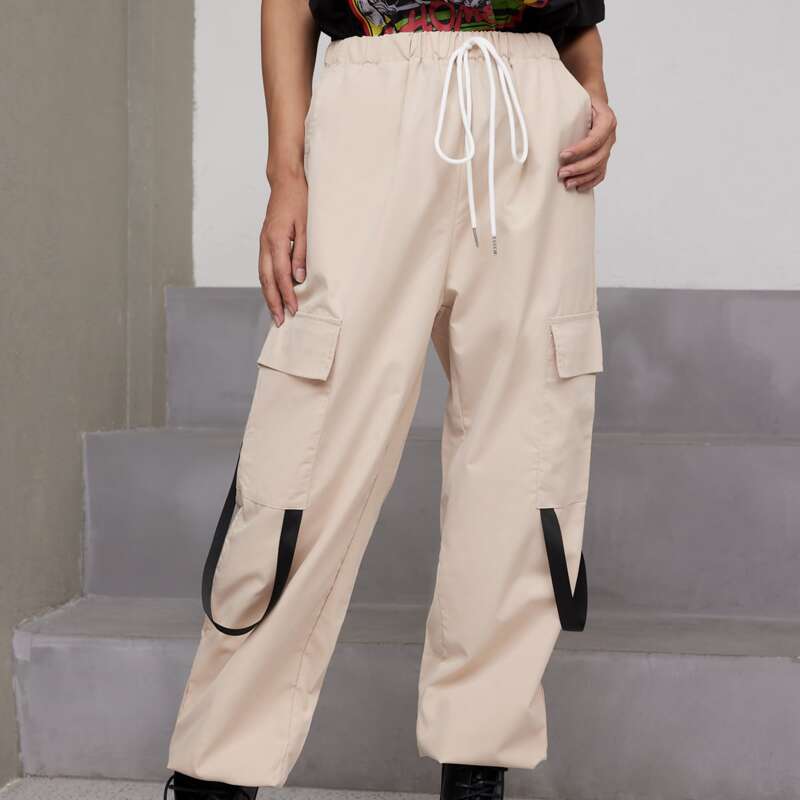 

Solid Tape Cargo Joggers, Khaki