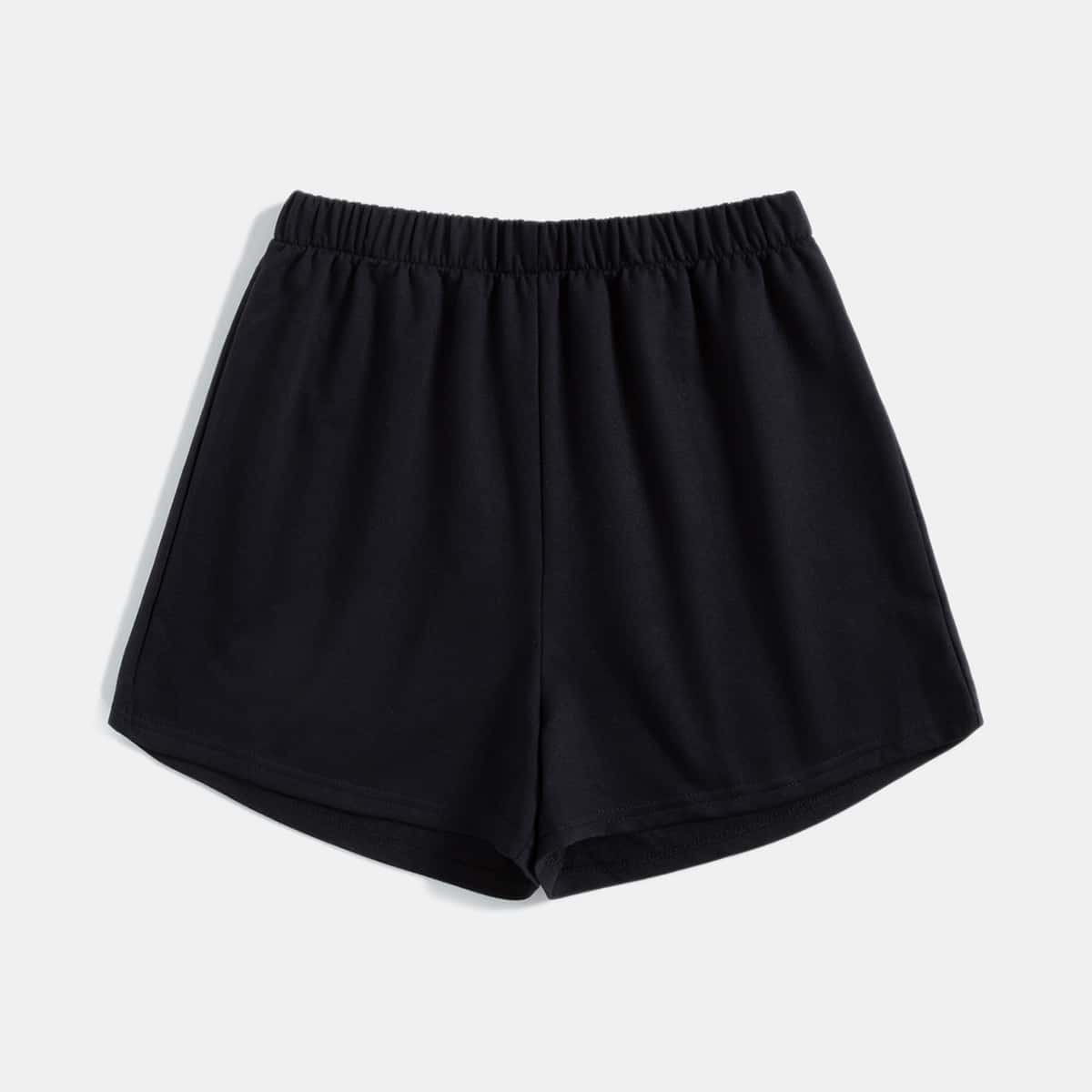 

Galaxy Graphic Pocket Shorts, Black