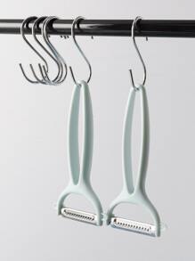 1pc Kitchen Peeler, Plastic Handle Vegetable Grater For Kitchen - Mint Blue - View 4