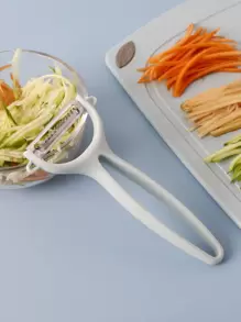 1pc Kitchen Peeler, Plastic Handle Vegetable Grater For Kitchen - Mint Blue - View 6