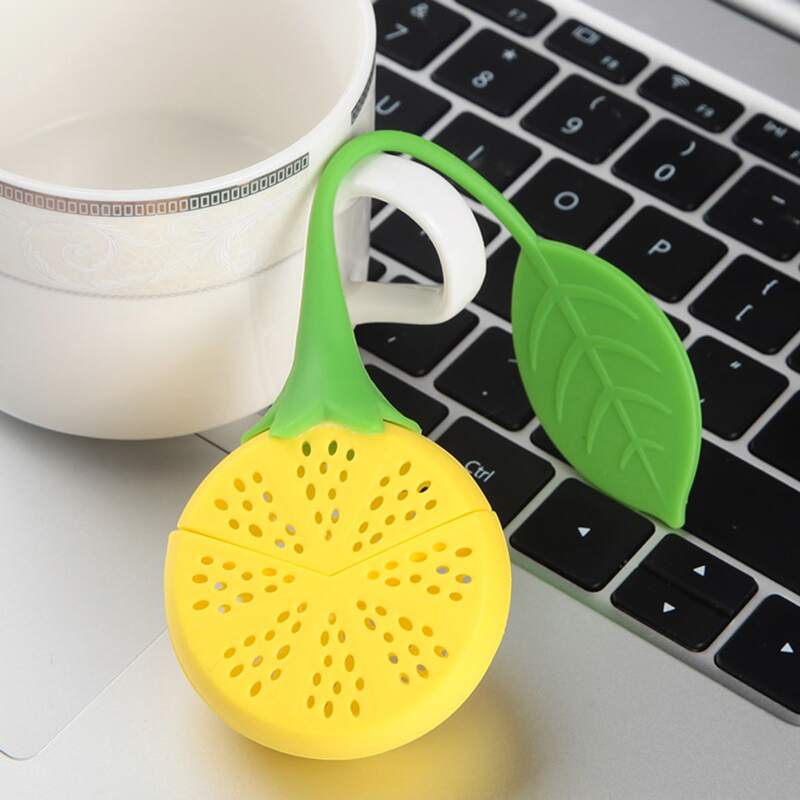 

1pc Lemon Shaped Tea Filter, Yellow
