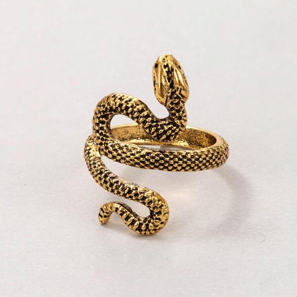 

Snake Design Ring, Gold