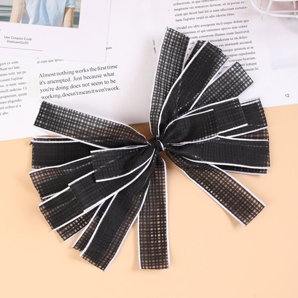 

Toddler Girls Bow Knot Hair Clip, Black and white