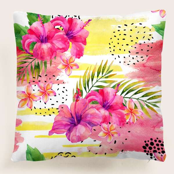 

Flower Pattern Cushion Cover Without Filler, Multicolor
