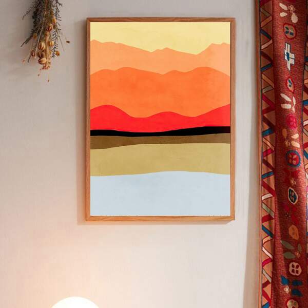 

Abstract Pattern Unframed Painting, Multicolor