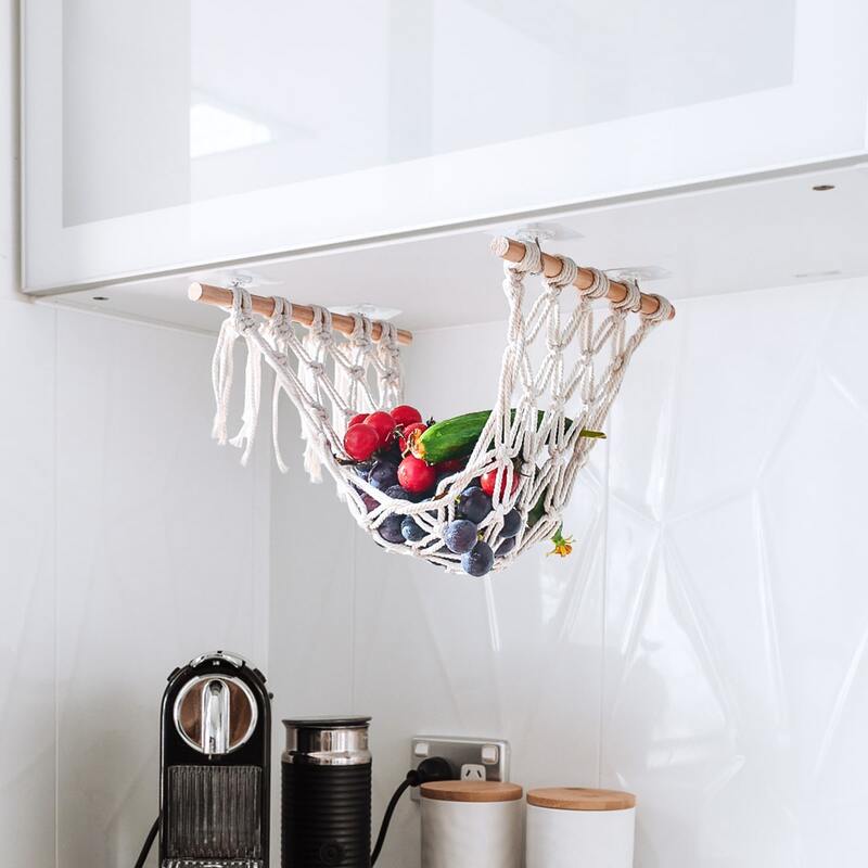 

1pc Wall Hanging Woven Net, Beige