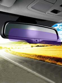 Car Rearview Mirror Anti-glare Film - Mauve Purple - View 1
