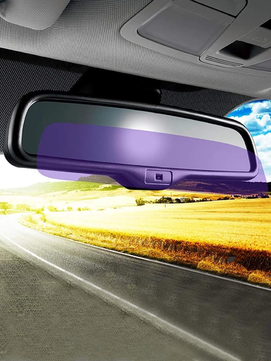 Car Rearview Mirror Anti-glare Film - Mauve Purple - View 1