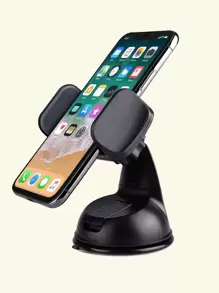 360 Degree Car Suction Cup Mobile Phone Holder - Black - View 3