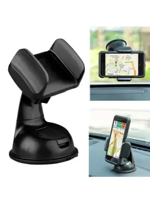 360 Degree Car Suction Cup Mobile Phone Holder - Black - View 6
