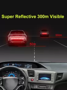 Car Reflective Sticker - Red - View 4