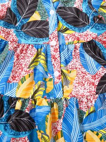 Baby Girl Tropical Print Smock Dress - Multicolor - View 5