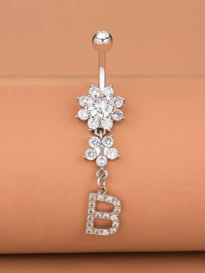 ممتاز ثقب بديكور حجر الراين خاتم بطن نحاس القوس القزحي مغناطيسي الحجاب الحاجز مجوهرات مثقوبة