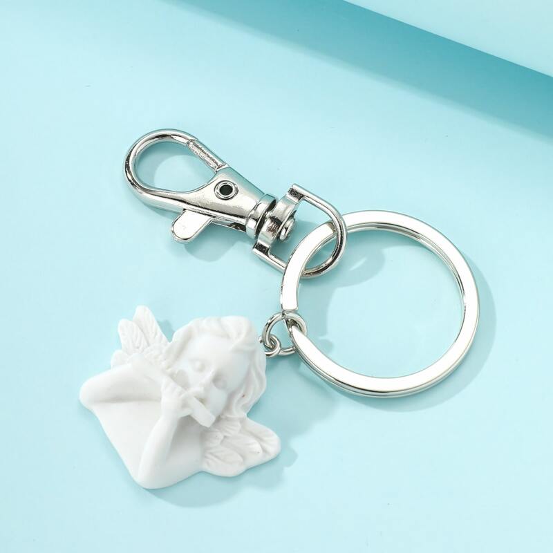 

Figure Charm Keychain, Silver