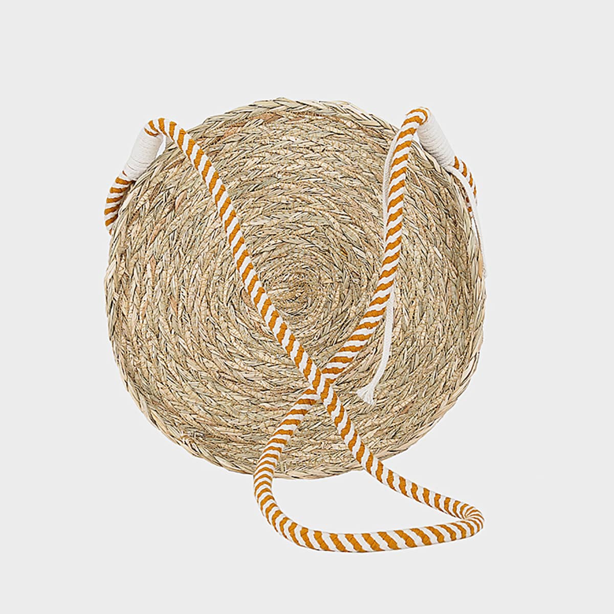 

1pc Straw Crossbody Bag, Khaki