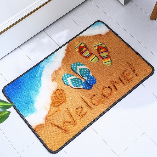 

Beach Pattern Floor Mat, Multicolor