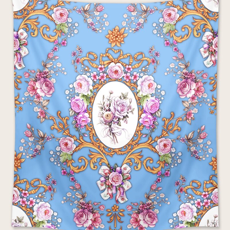 

Flower Print Tapestry, Multicolor