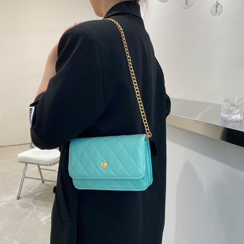 

Quilted Crossbody Bag, Green