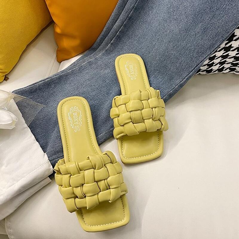 

Minimalist Slide Sandals, Yellow