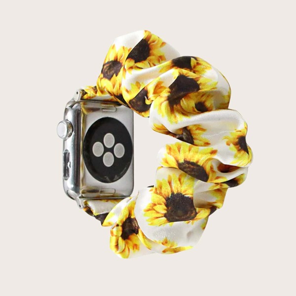 

Sunflower Scrunchie Design Watchband For iWatch, Multicolor